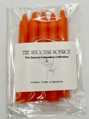 Success Spell Candles 5-Piece Ritual Chime, Intention & Manifestation Undressed
